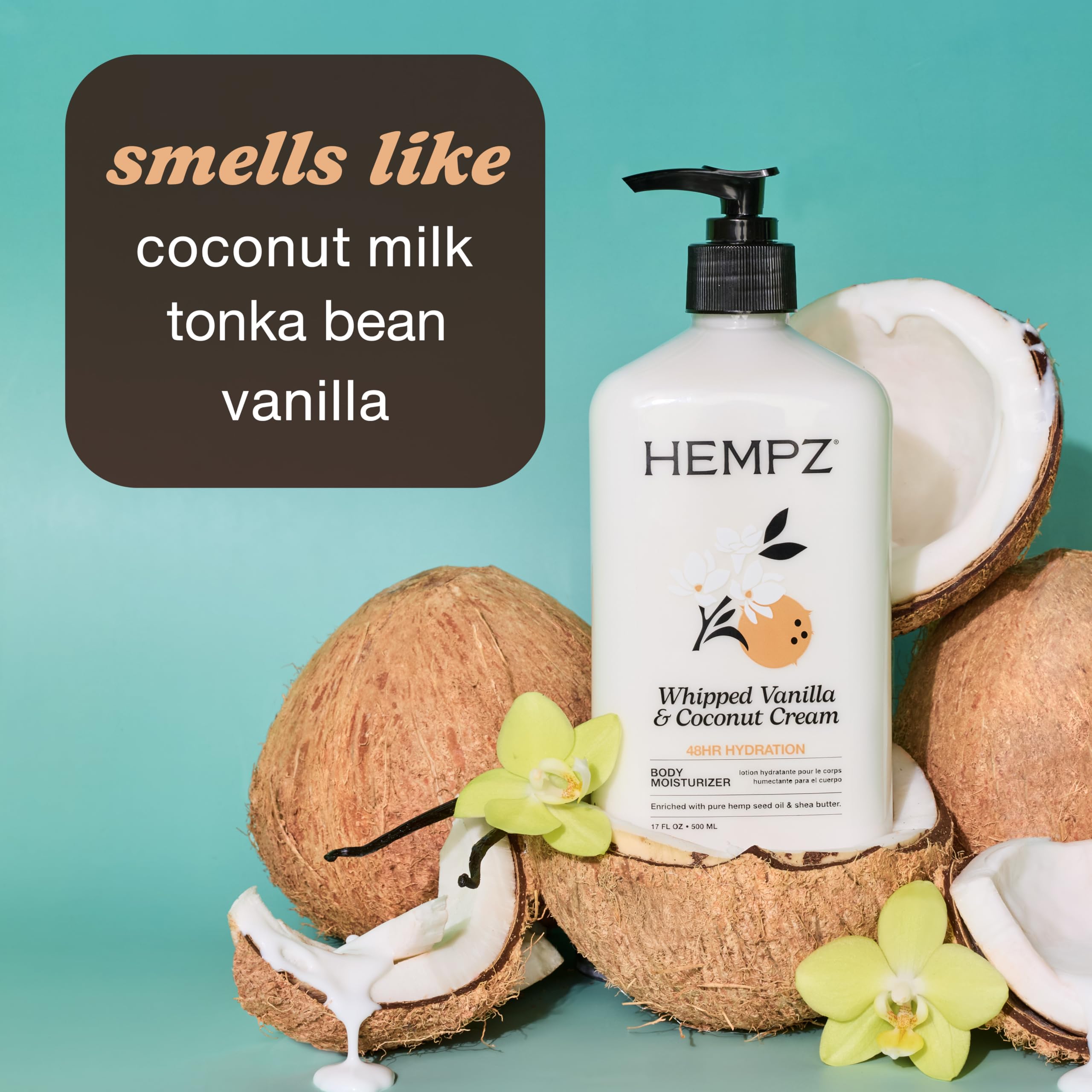Aceite de semilla de cáñamo Hempz para nutrición e hidratación