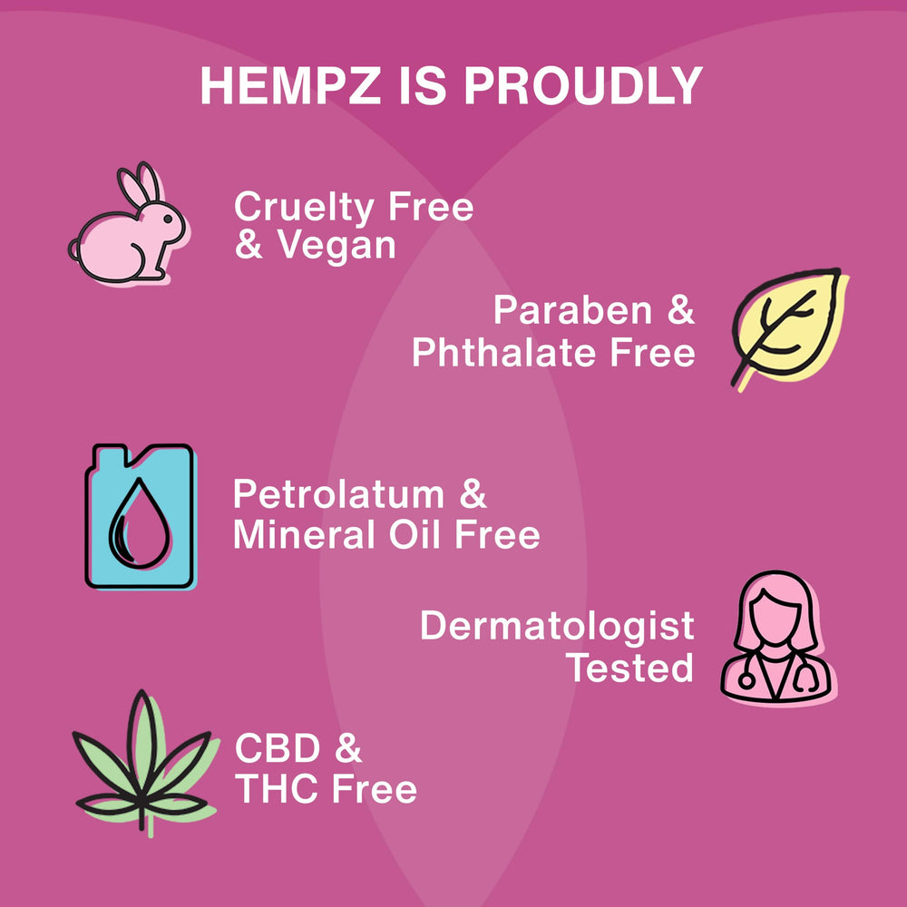 Hempz Crema Corporal envase 17oz para uso prolongado.