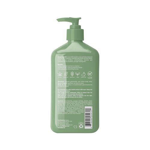 Hempz loción árbol de té, textura cremosa para piel sedosa.