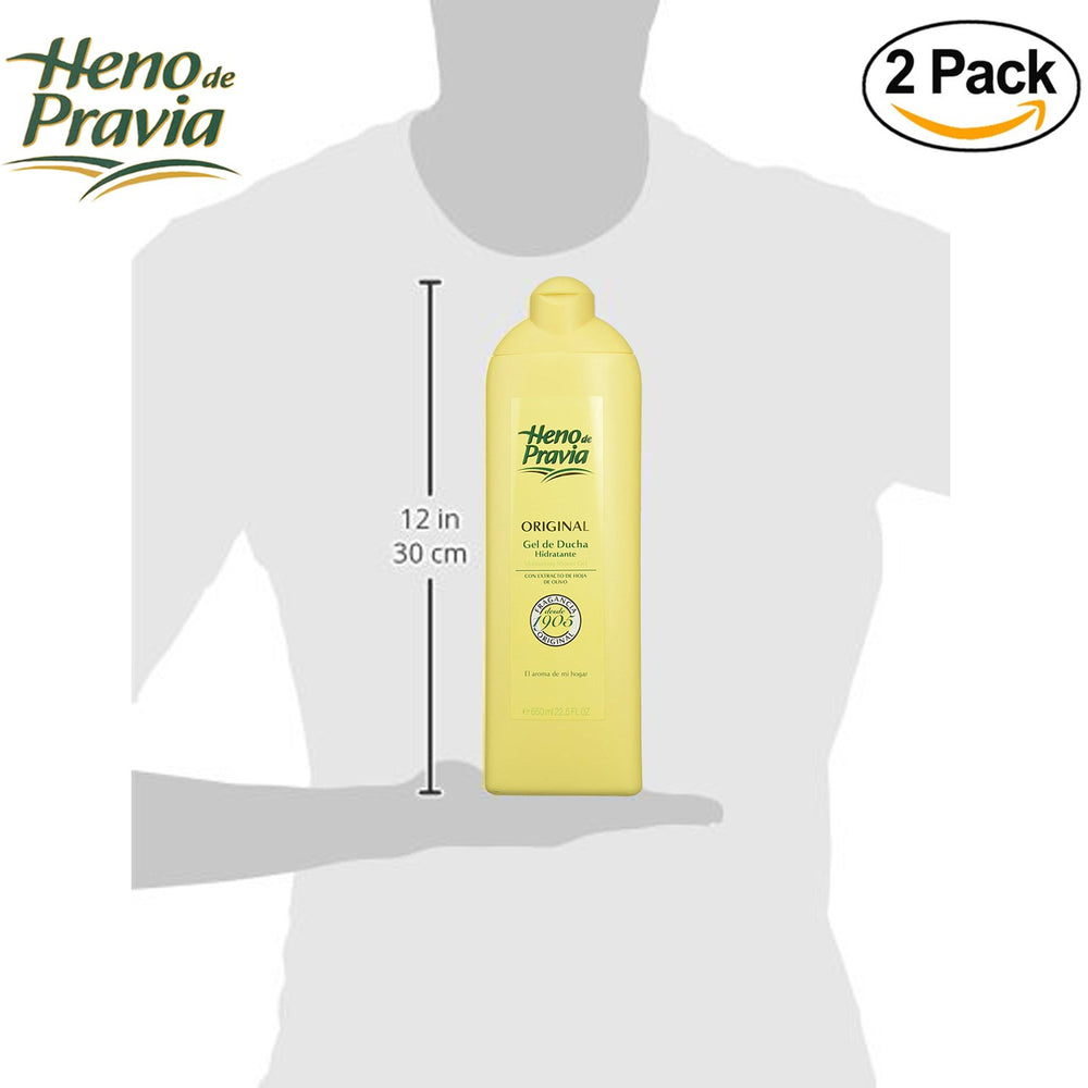 Heno de Pravia, doble estuche de gel de ducha para la familia.