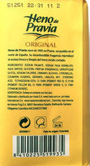 Textura suave del jabón Heno de Pravia para uso diario y aroma sutil.