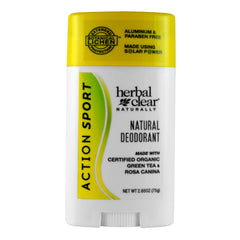 Herbal Clear Naturally desodorante deportivo: botella 2,65 oz para protección duradera.