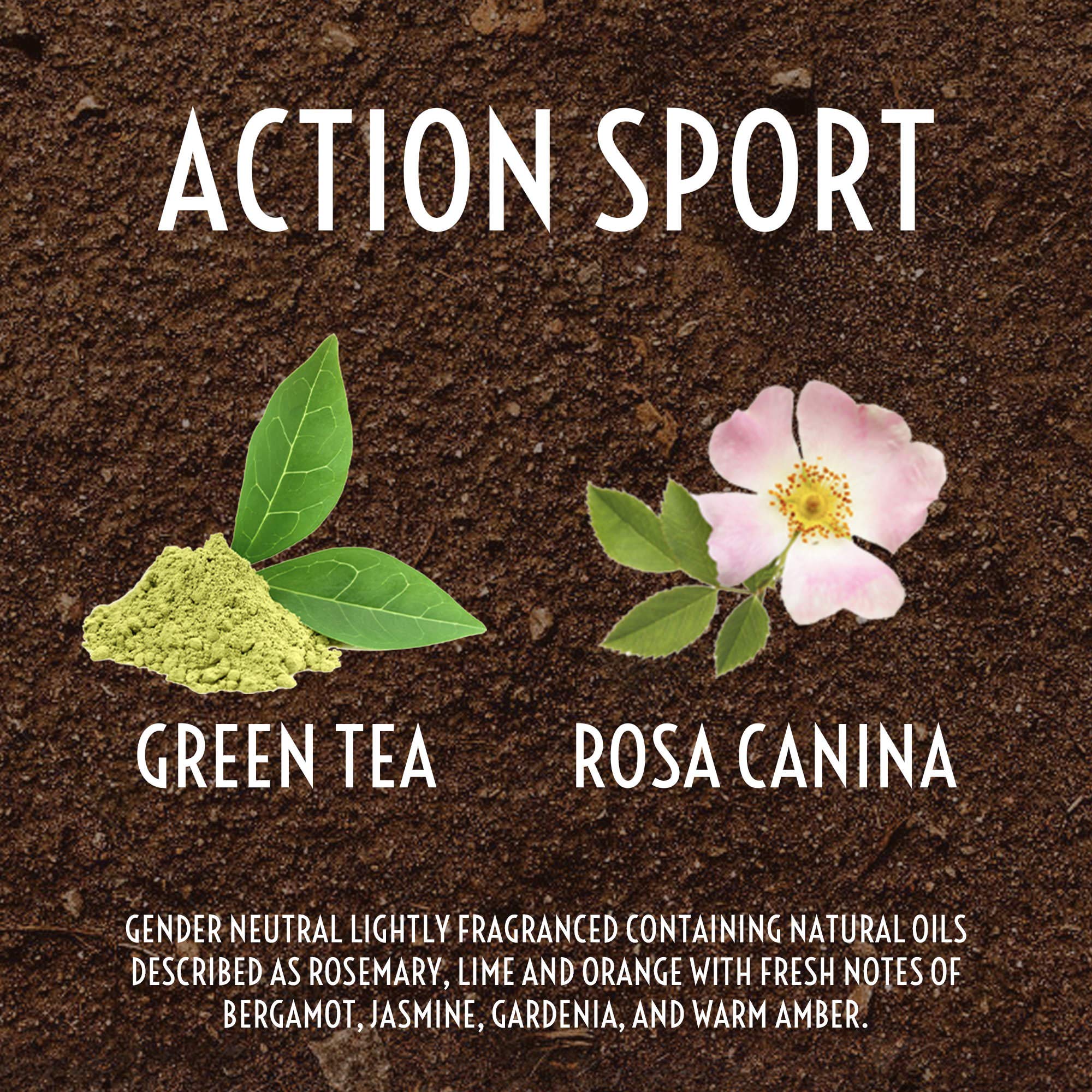 Protección de olor prolongada con Herbal Clear Naturally para uso diario.
