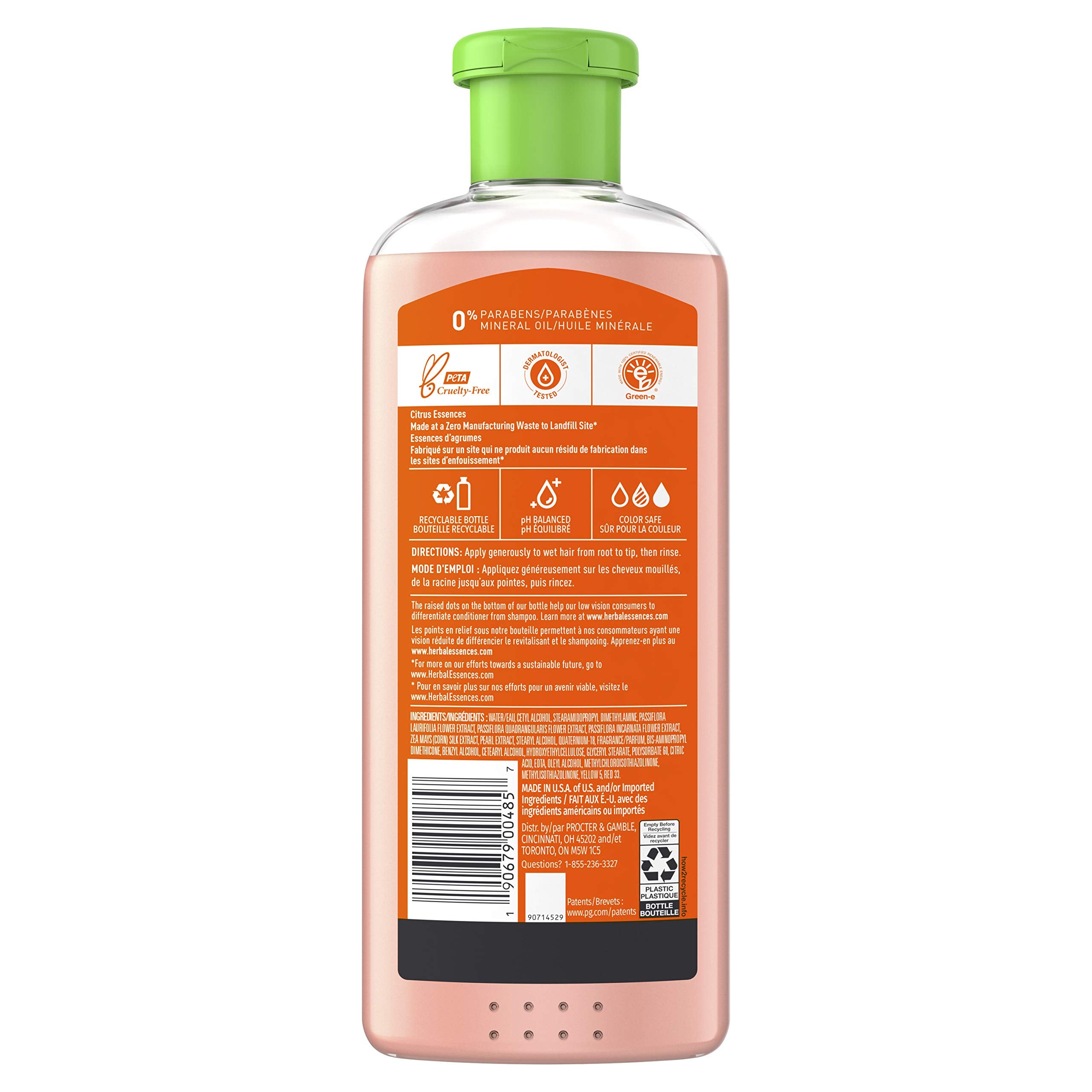 Herbal Essences Body Envy aroma cítrico vigorizante para la ducha.