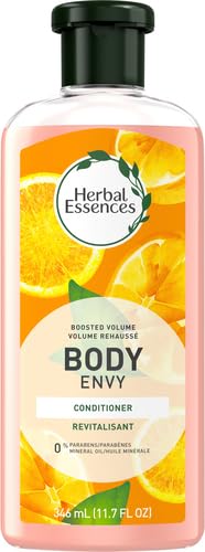 Herbal Essences Body Envy añade volumen ligero para cabello fino.