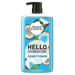 Botella de Herbal Essences Hello Hydration para hidratación profunda del cabello