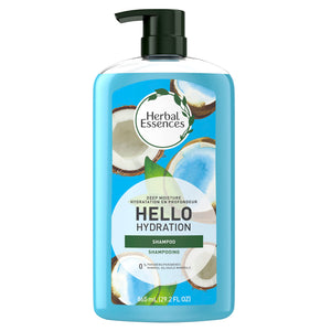 Herbal Essences Hello Hydration, champú hidratación profunda para cabello suave y manejable.