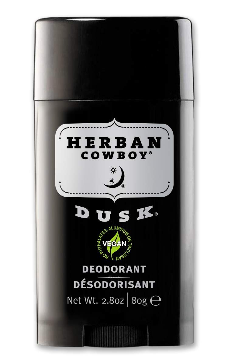Herban Cowboy DUSK desodorante tres-paquetes, vista frontal, ideal para uso diario