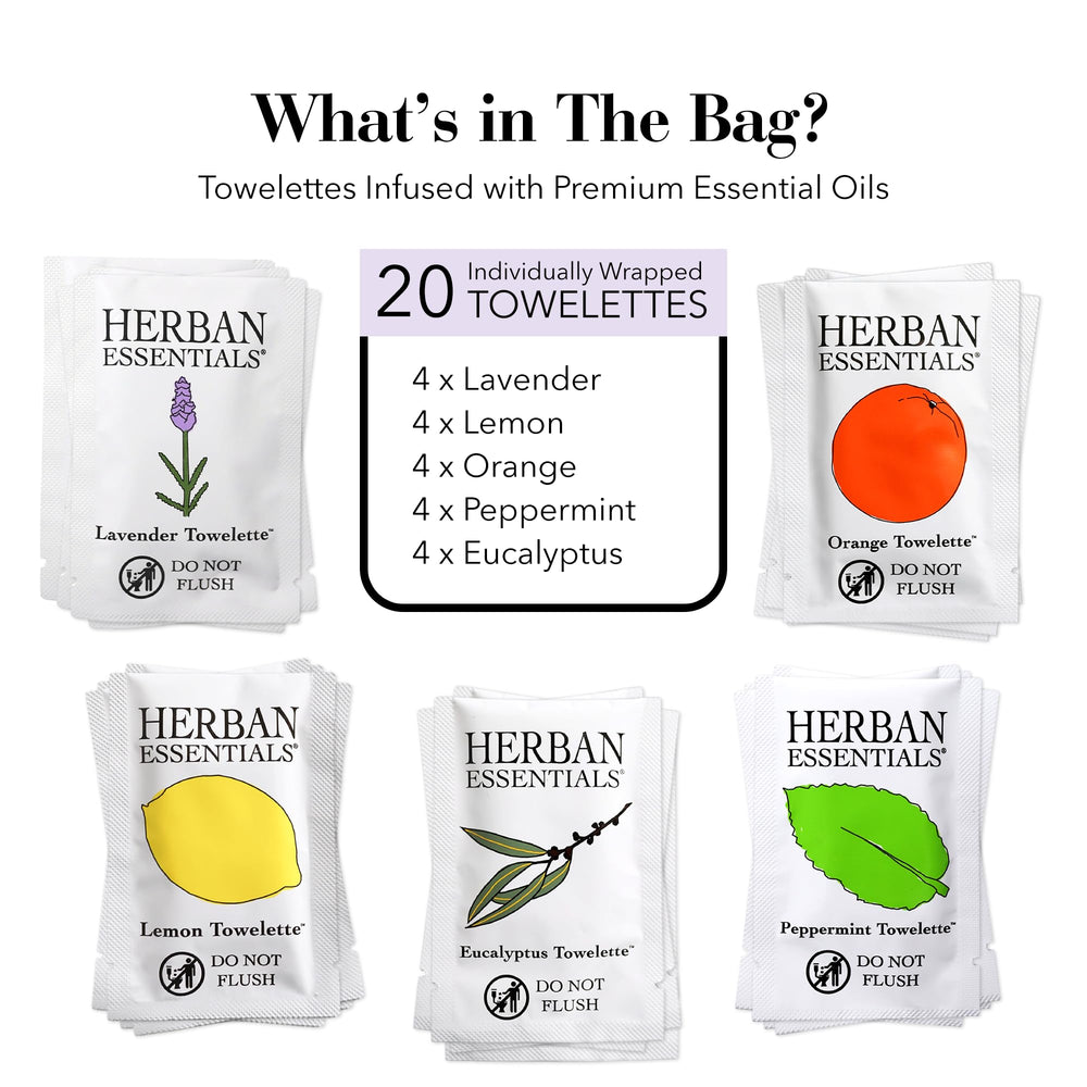 Herban Essentials toallitas cuidado facial, solución limpia y suave para la piel, uso diario.