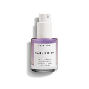 HERBIVORE Bakuchiol Serum en botella de vidrio para uso diario y piel suave
