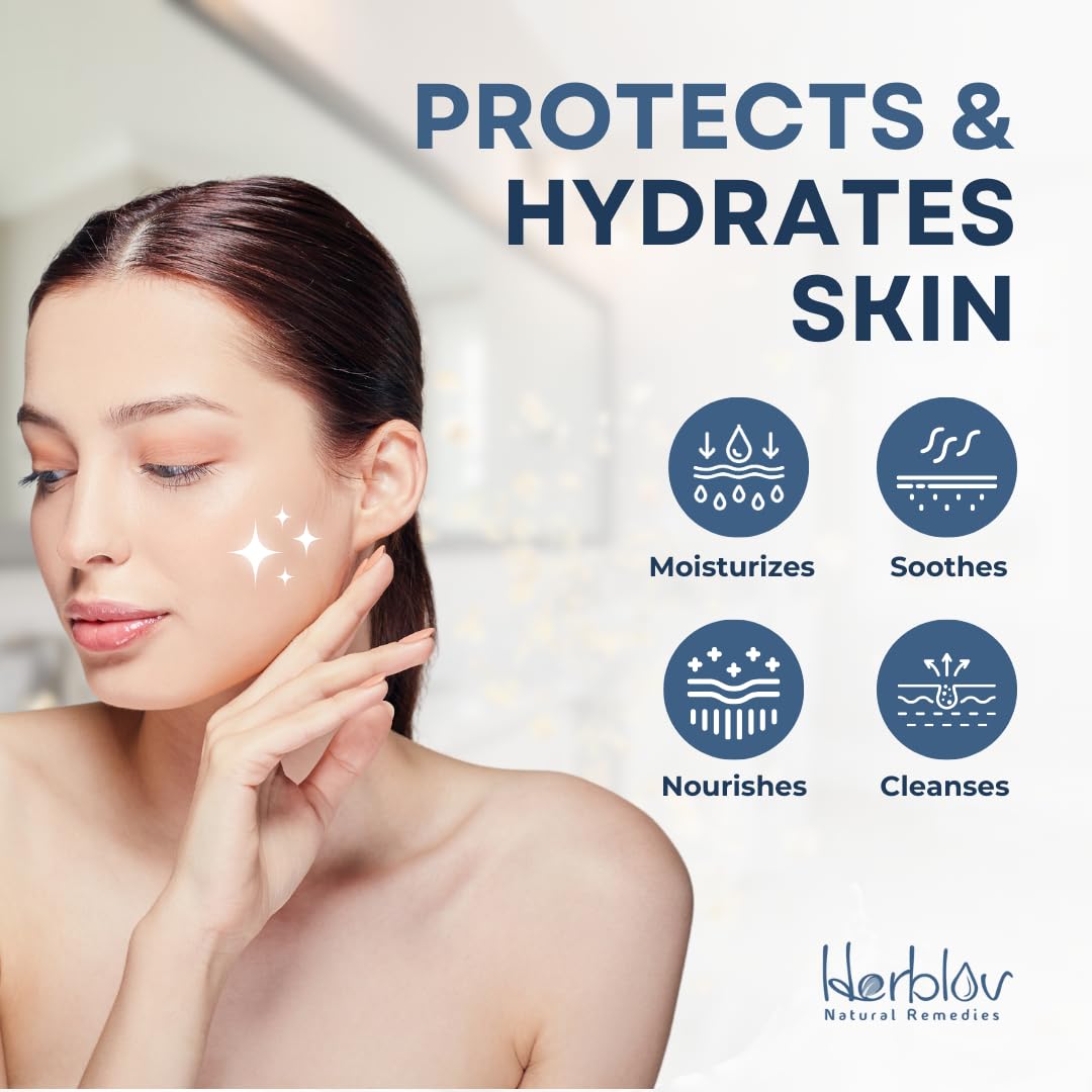 Herblov jabon textura cremosa ofrece experiencia suave para rostro y cuerpo
