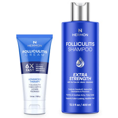 Hermon crema para foliculitis, aplicación suave para piel irritada