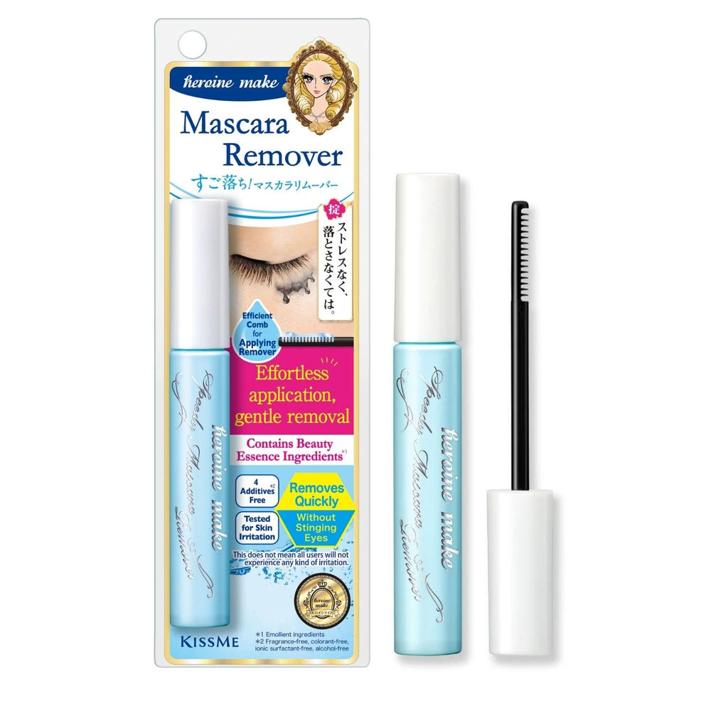 Heroine Make desmaquillante rápido, botella elegante para eliminar máscara resistente sin frotar.