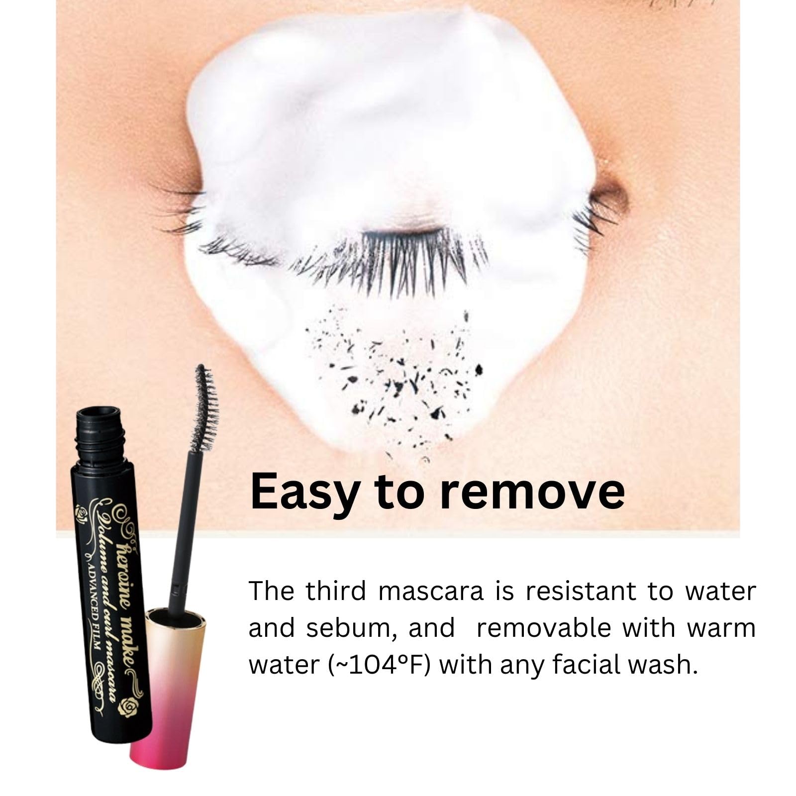 Heroine Make Mascara de volumen con definición y longitud prolongada