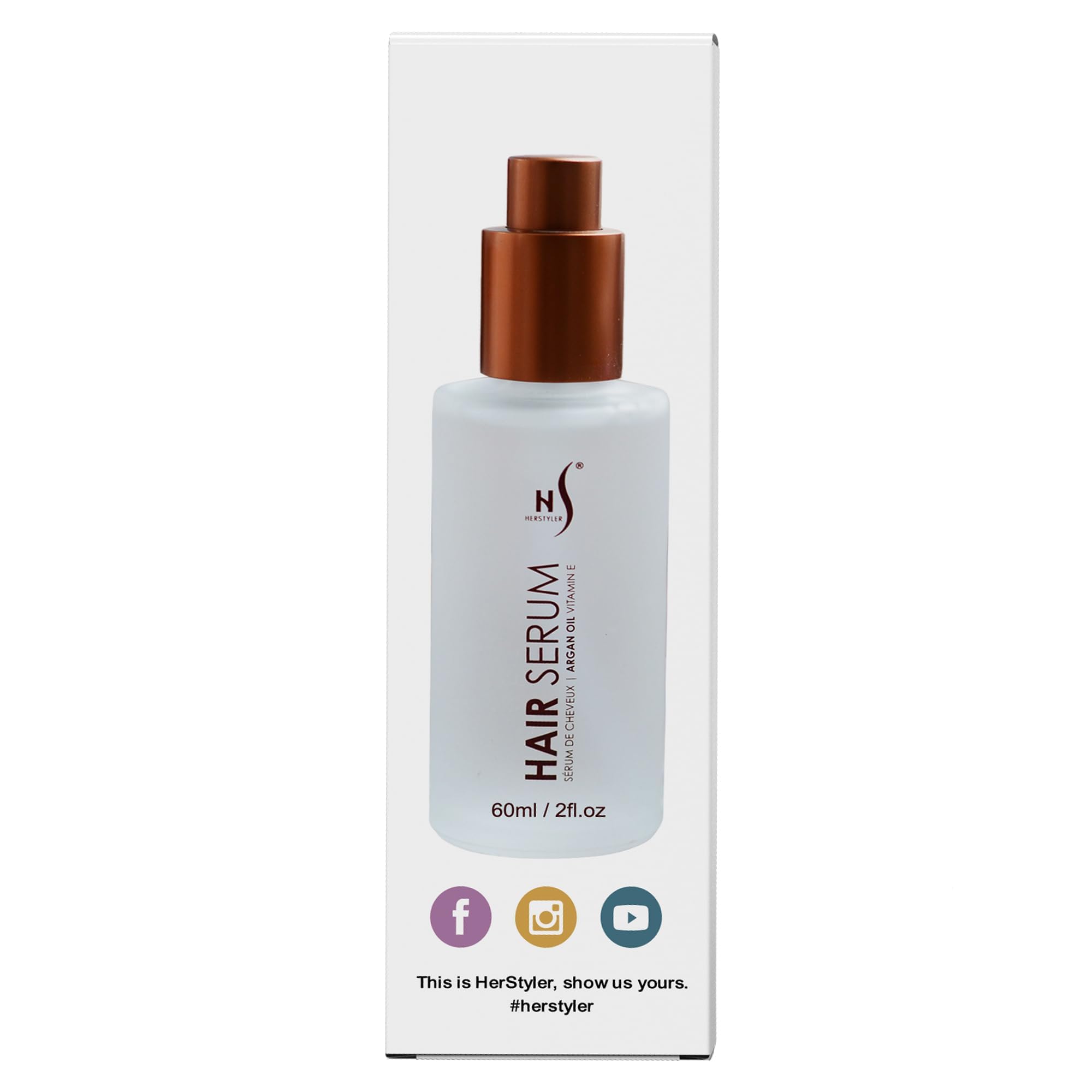 Herstyler Argan Oil Serum paquete de dos para ahorro y consistencia.