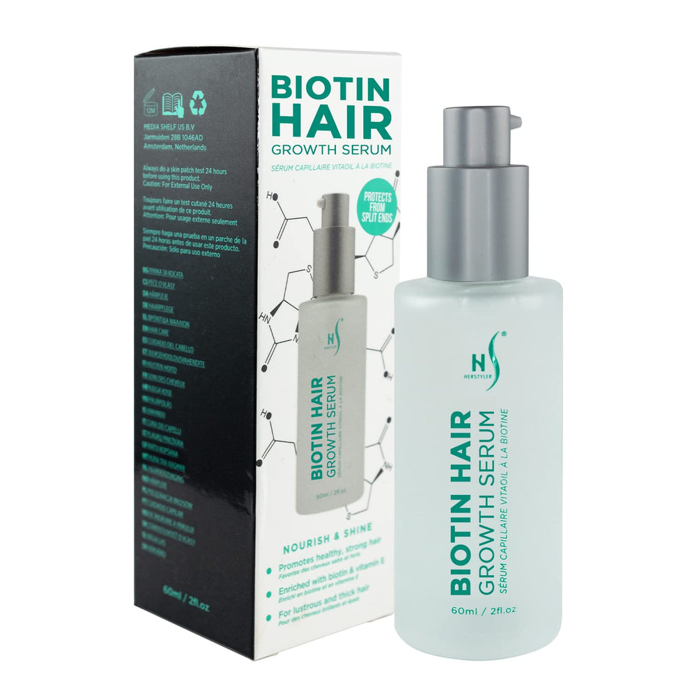 Herstyler Sérum de Biotina en botella: uso diario suave.