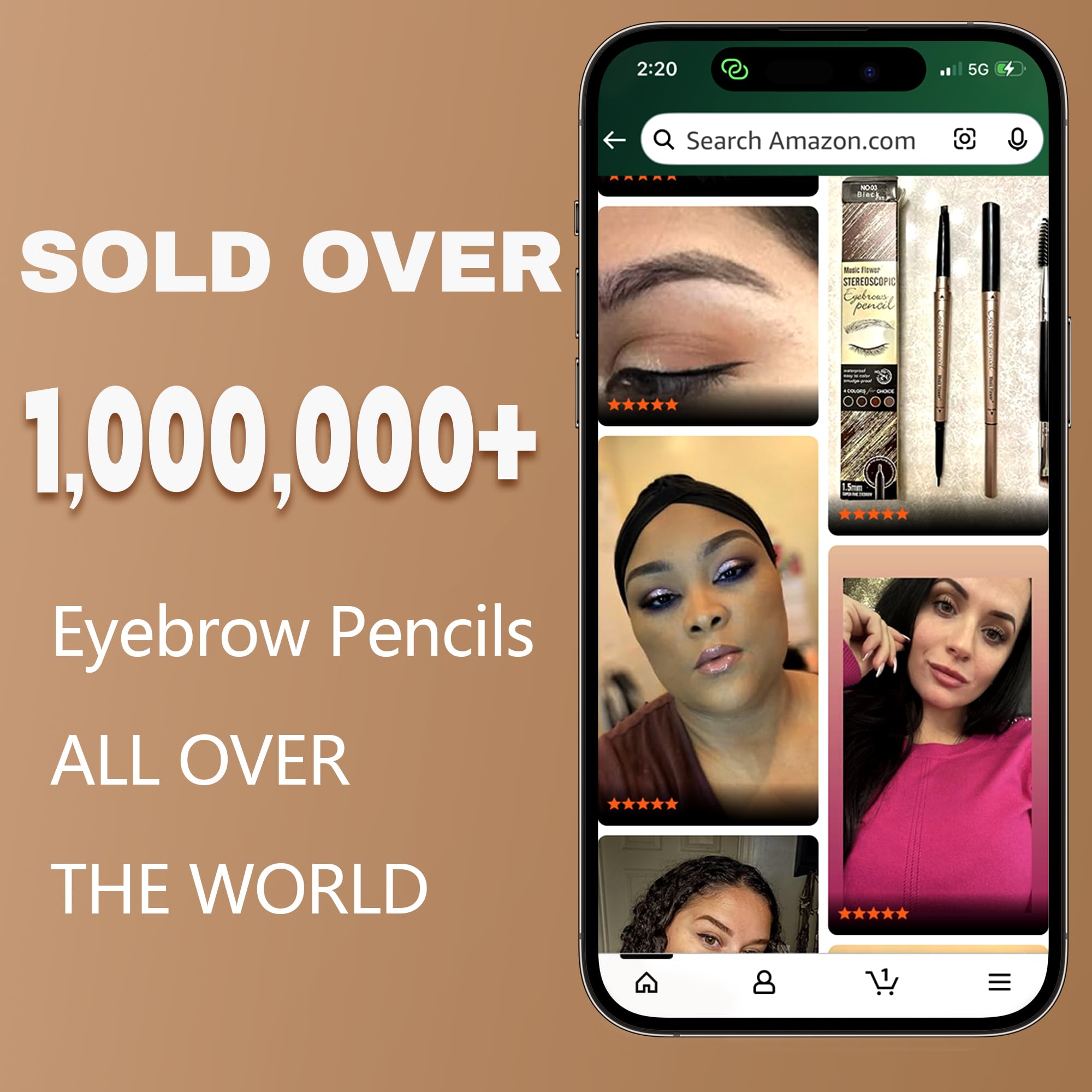 HeyBeauty kit profesional cejas para definir formas con facilidad