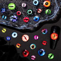 Ojos para uñas de 10 mm de HFKPJRT, acabado vívido para arte de uñas.