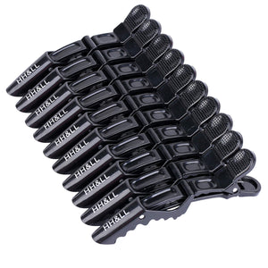 HH&LL clips cabello dientes anchos y doble bisagra para sujeción segura.