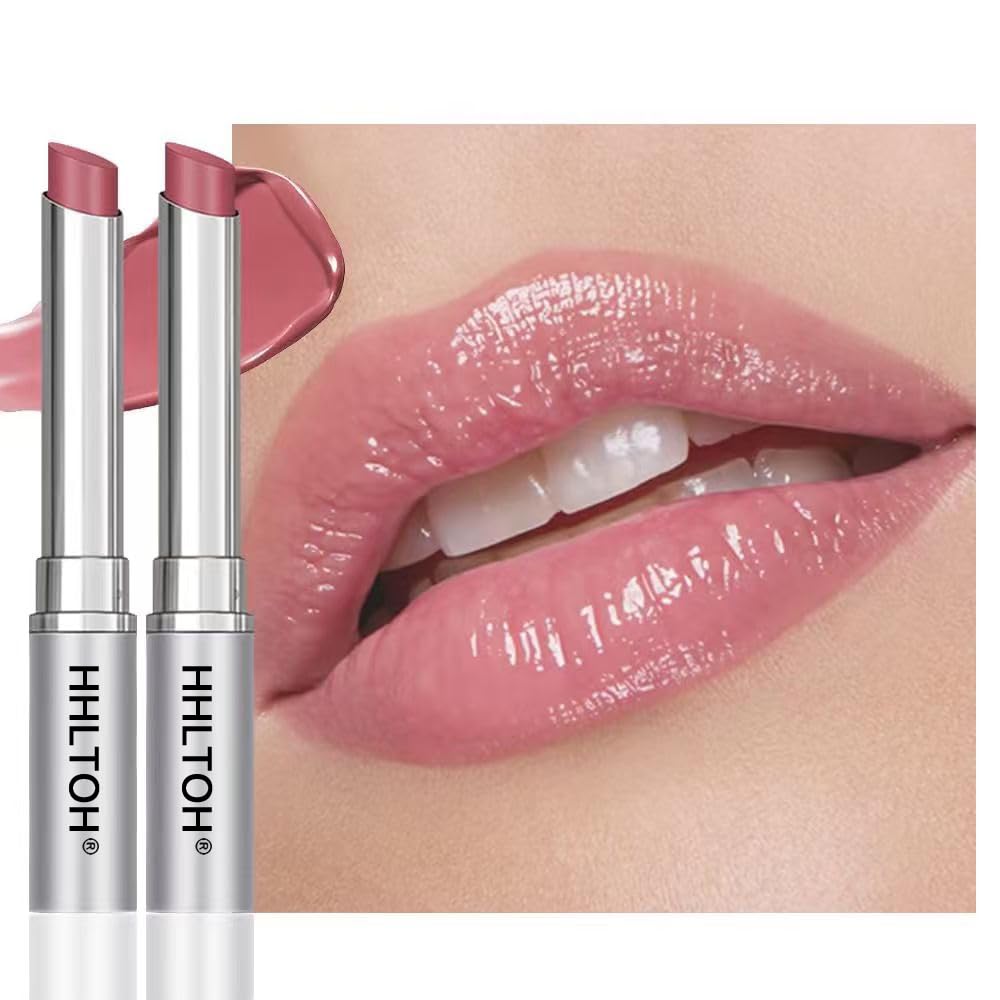 HHLTOH labial mantequilla miel brillo rosa para labios hidratados.
