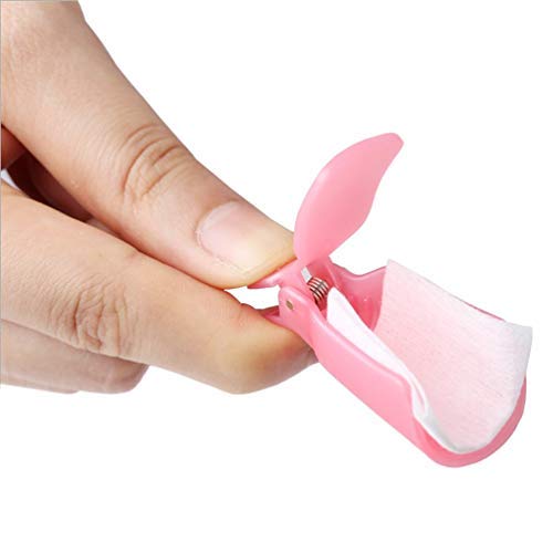 HiMo kit diez clips rosa para cambiar esmaltes rápidamente en casa