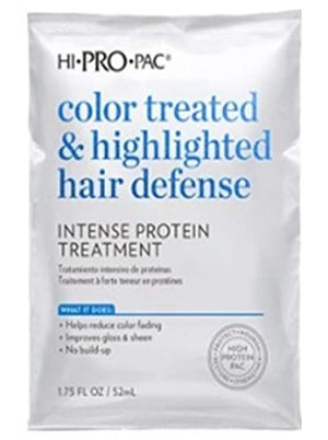 Hi-Pro-Pac tratamiento intenso para cabello teñido y mechas, aporta brillo y suavidad.