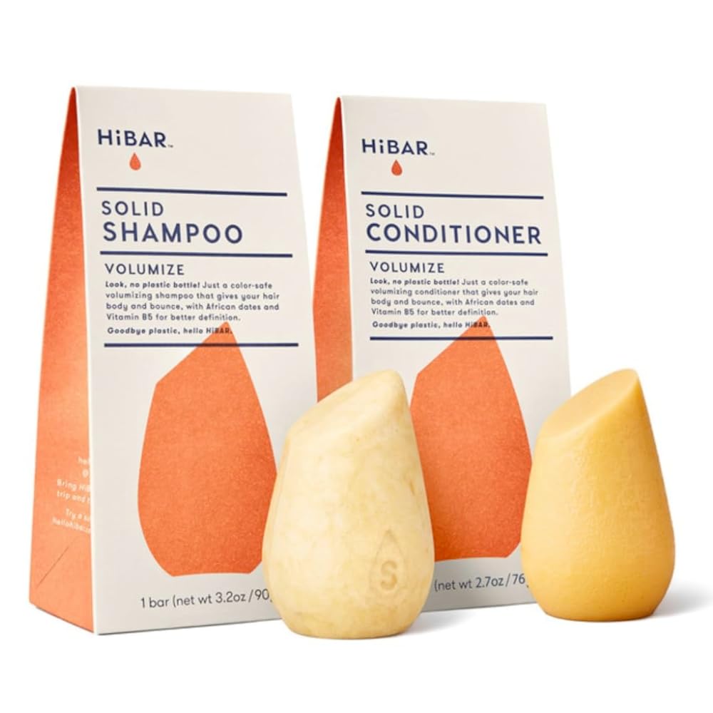 HiBAR Volumize jabón barra: aporta cuerpo y volumen al cabello fino.