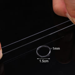 Gomas Hicarer de 1 mm de grosor, perfectas para trenzas y recogidos ligeros.