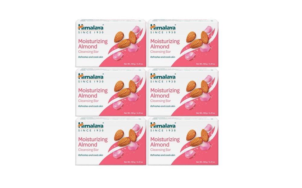 Barra Himalaya de Almendra para limpieza suave de manos y cuerpo.