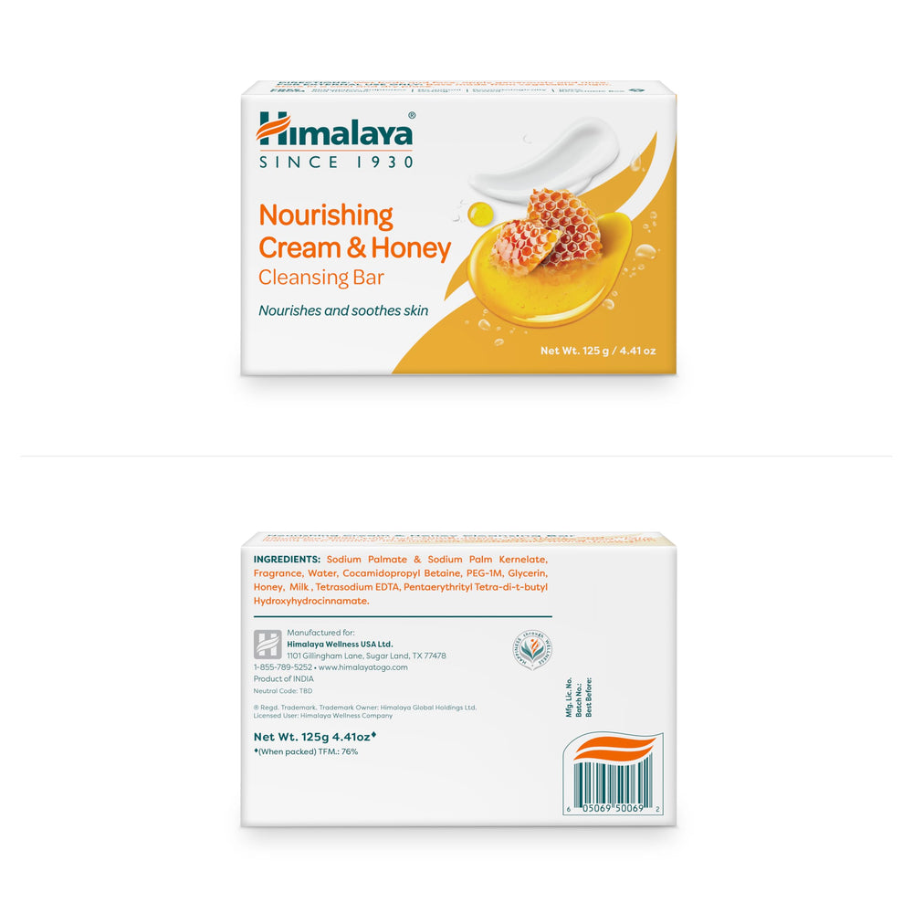 Barra Himalaya miel y leche para hidratación suave diaria