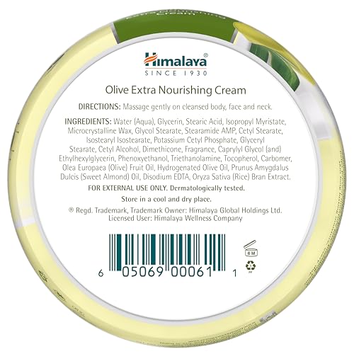 Himalaya Crema Oliva: aplicación diaria suave para piel seca