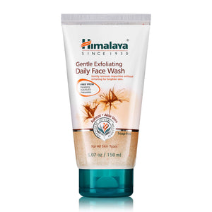 Himalaya exfoliante diario con gránulos de albaricoque para limpieza suave y eficaz.
