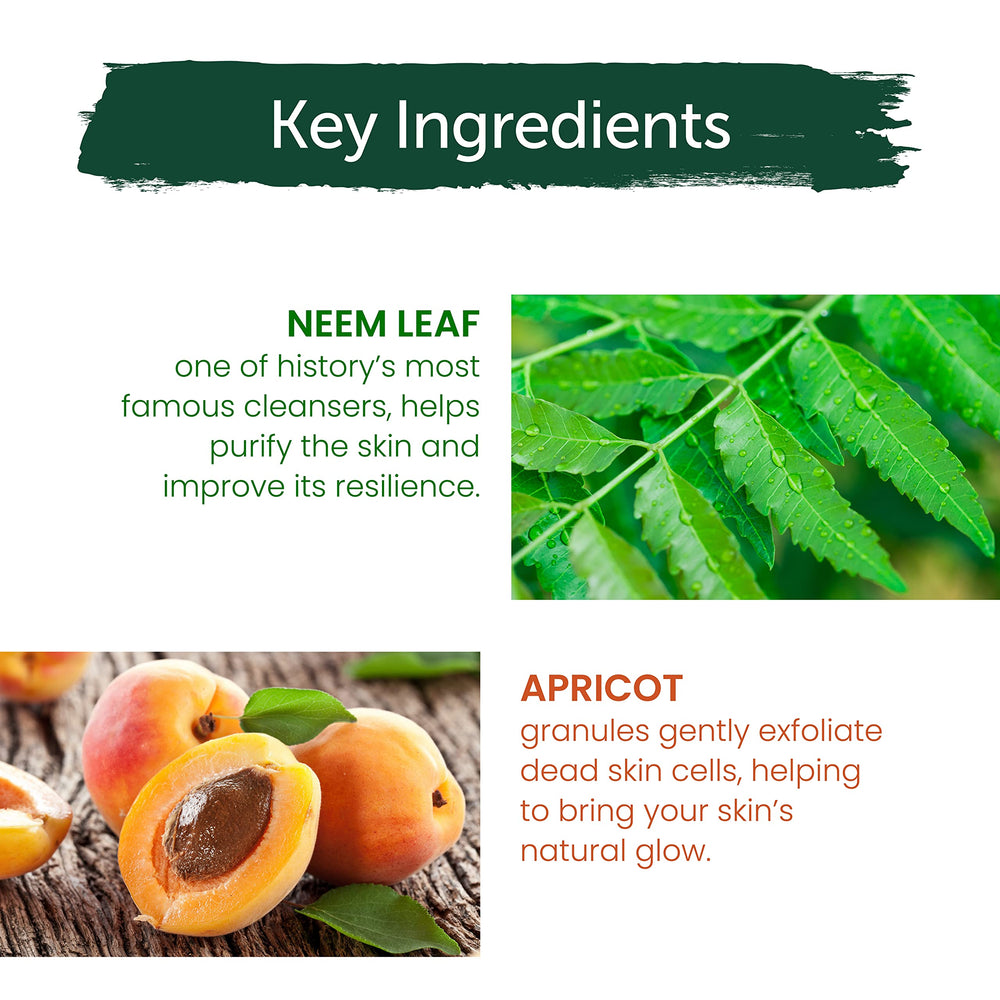 Himalaya Purifying Neem Scrub textura cremosa para exfoliar sin irritar la piel.