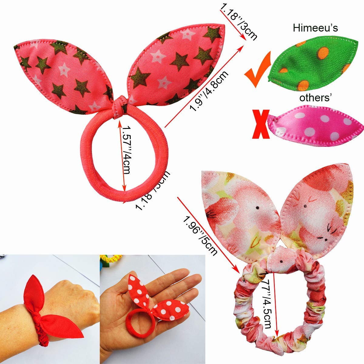 Conjunto de gomas Himeeu suaves y duraderas, sin pliegues.
