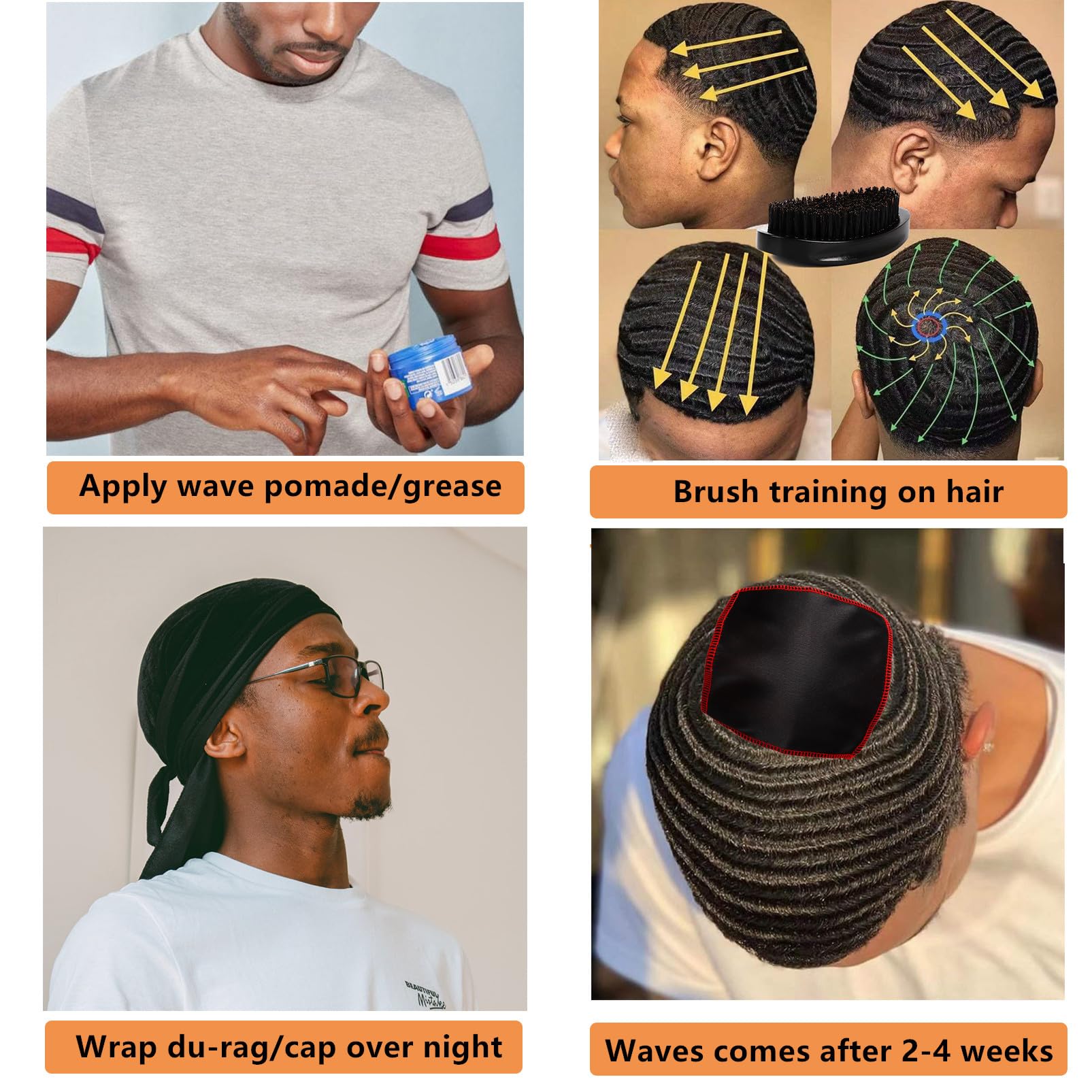 Parche corona doble capa de Himoswis, apto para gorro de ondas y peinado diario
