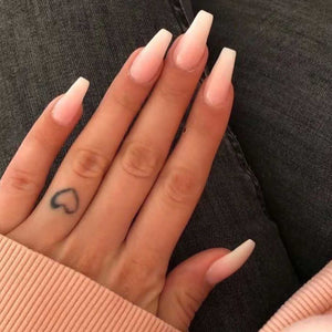 Uñas Hkanlre Coffin 24 piezas para tallas variadas y estilos.