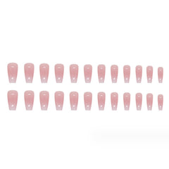 Conjunto de 24 uñas Hkanlre en tallas variadas para ajuste cómodo.