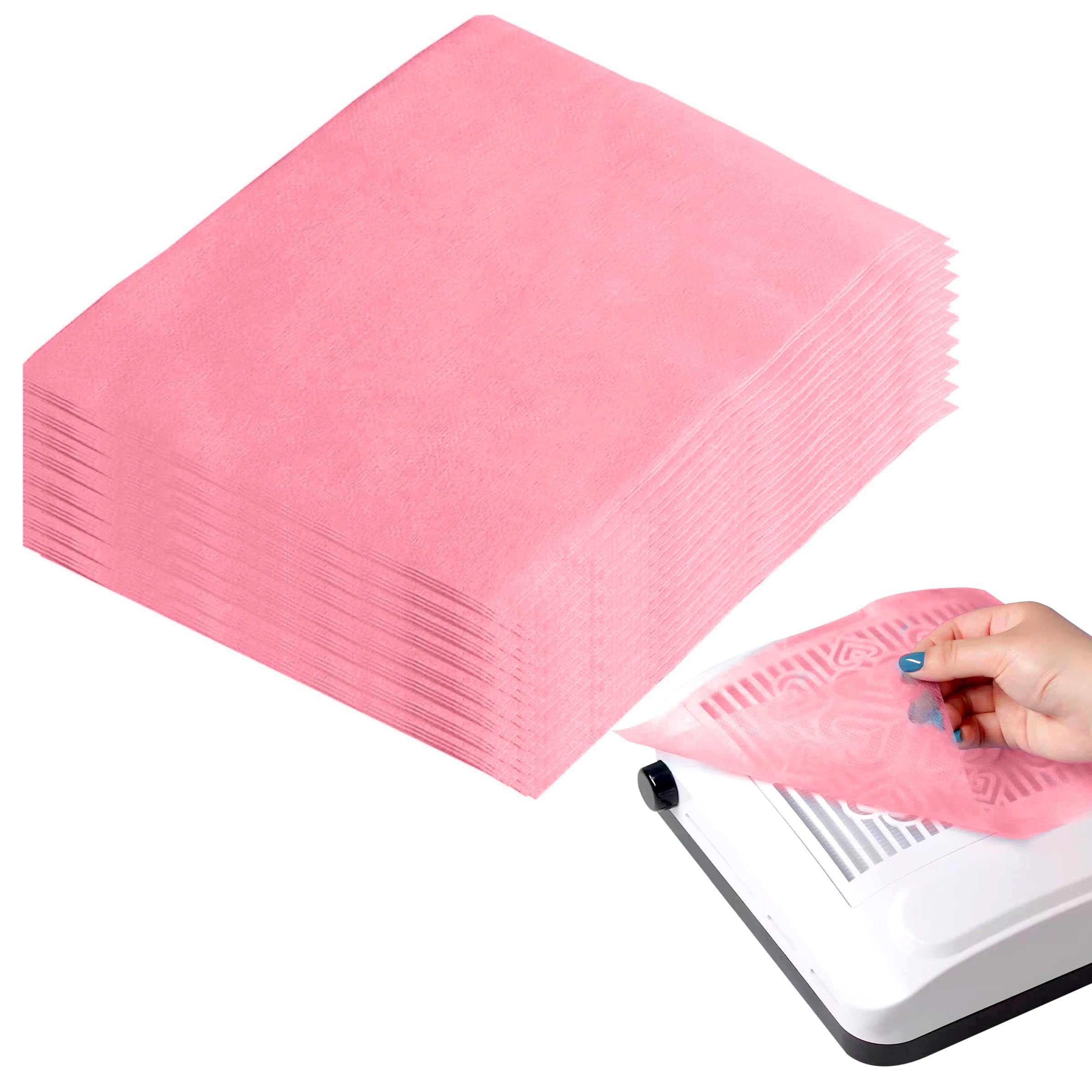 HLQHXWHZT papel filtrante para polvo de uñas, 200 hojas para un colector limpio