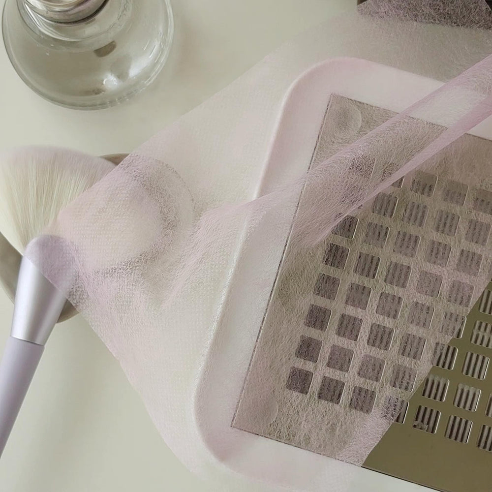HLQHXWHZT papel filtrante rosado para uñas, ambiente cómodo en el trabajo