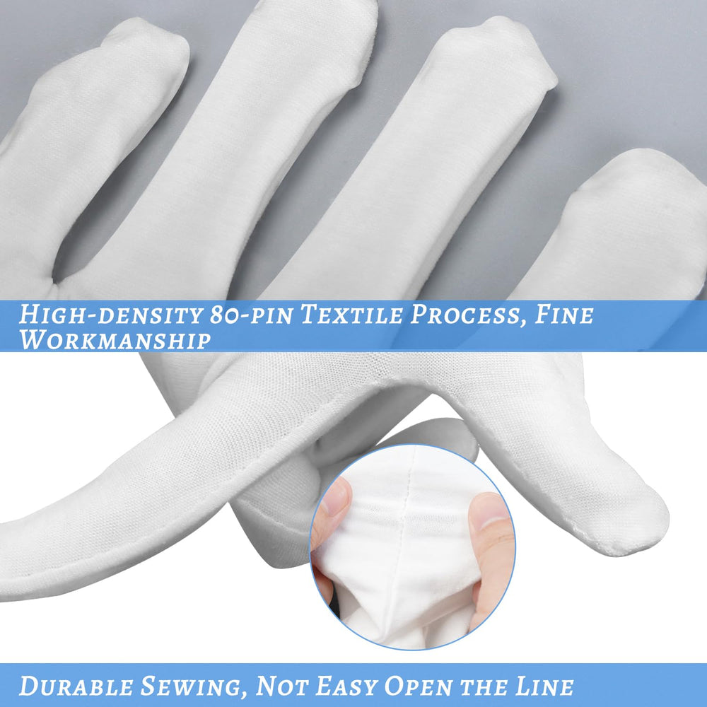 HMNYSOL guantes blancos, duraderos, para mantener protegidas las manos durante tareas delicadas.