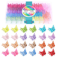 Hoyols clip de mariposa glitter para peinado diario, brillo suave y seguro.