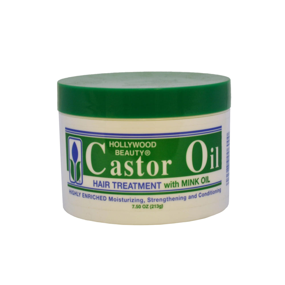 Hollywood Beauty Aceite de Ricino con Visón, botella: cuidado intensivo del cabello