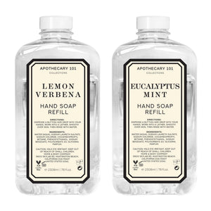 Home & Body Company Apothecary 101 recarga de jabón manos limón verbena para uso diario