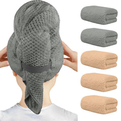 Toalla HOMEXCEL de microfibra 40x20, absorción rápida para el cabello.