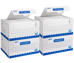 Toallas faciales HOMEXCEL 200 unidades en caja, empaque práctico.
