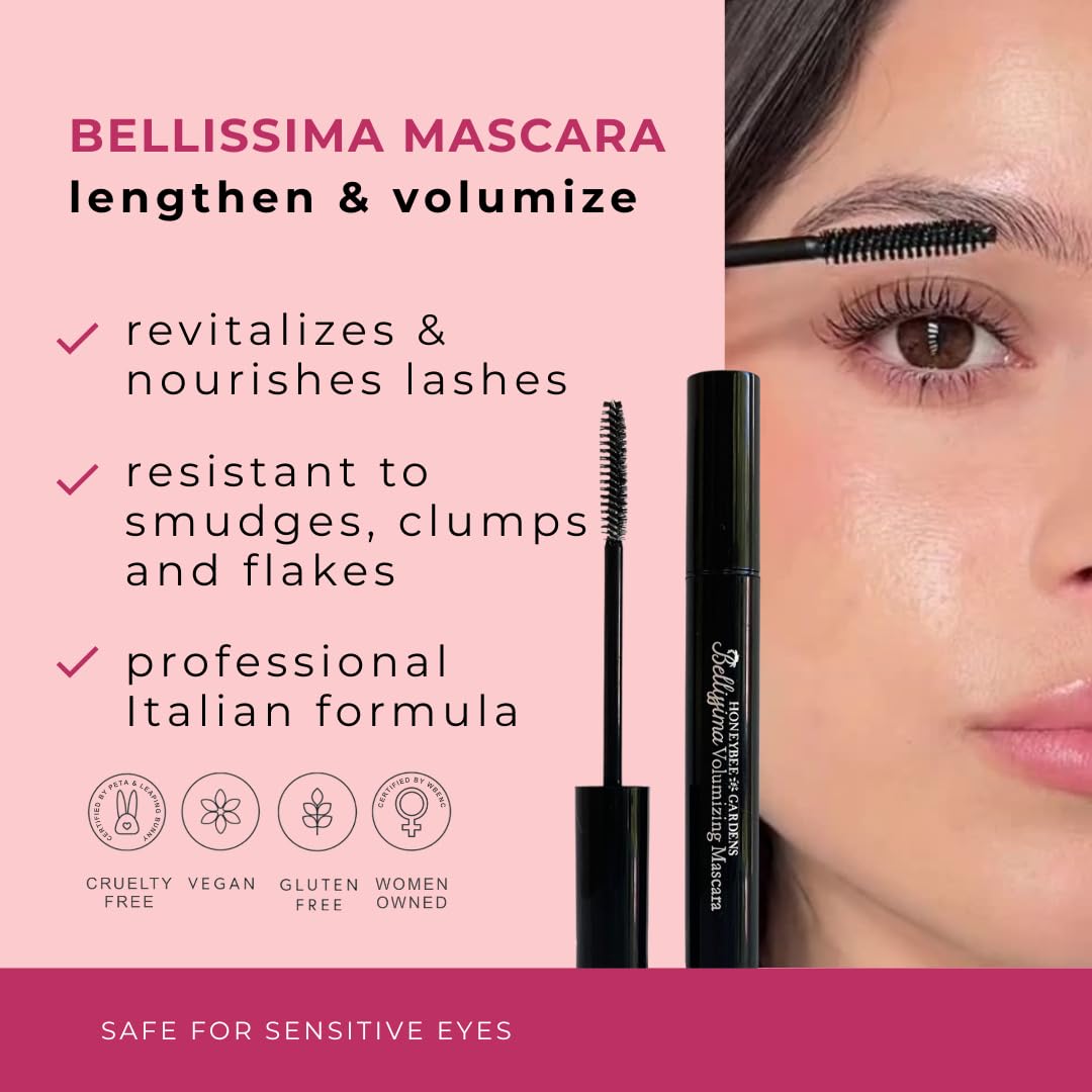 Bellissima Mascara aplicador preciso para definición suave sin grumos.