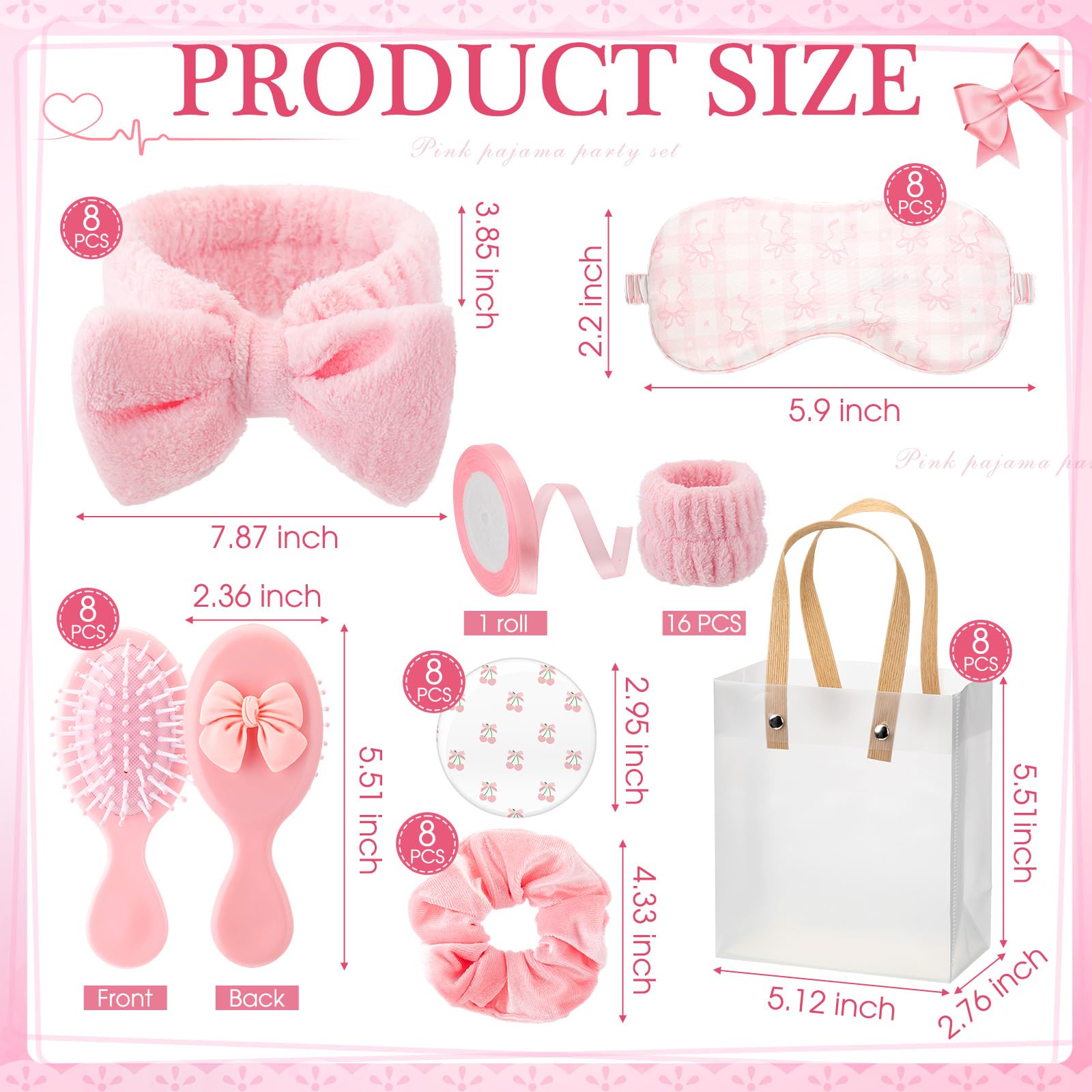 Honeydak espejo de bolsillo rosa, práctico para retoques rápidos en la noche.