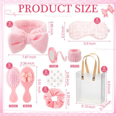 Honeydak espejo de bolsillo rosa, práctico para retoques rápidos en la noche.