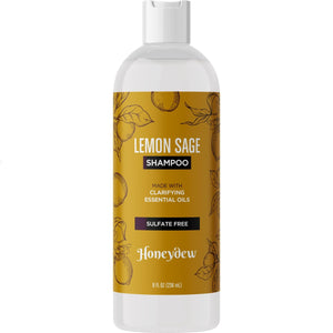 Champú Honeydew, botella frontal, presentación atractiva para cabello graso.