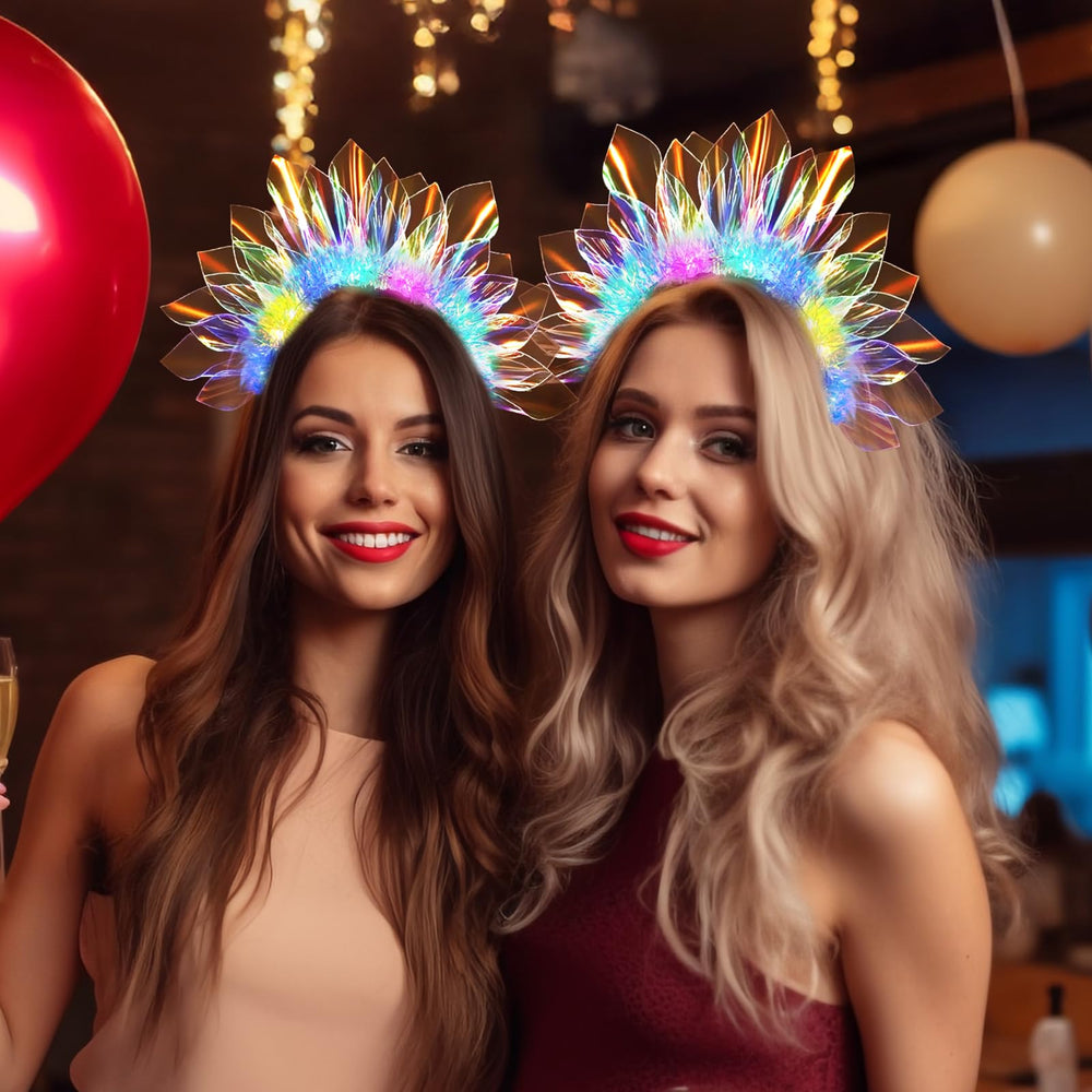Diadema LED HONLYNE para Halloween con brillo seguro